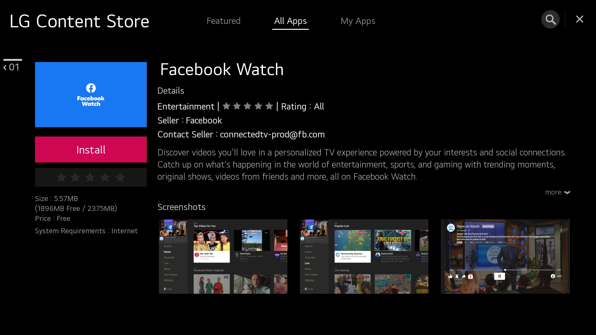 L'App Facebook Watch sulle Smart TV di LG - Tra me & Tech