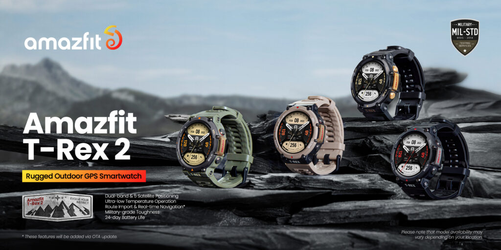 Amazfit T-Rex 2, lo smartwatch più resistente del brand