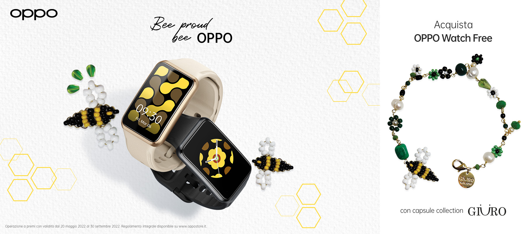 Giüro x Oppo, la capsule collection per proteggere le api