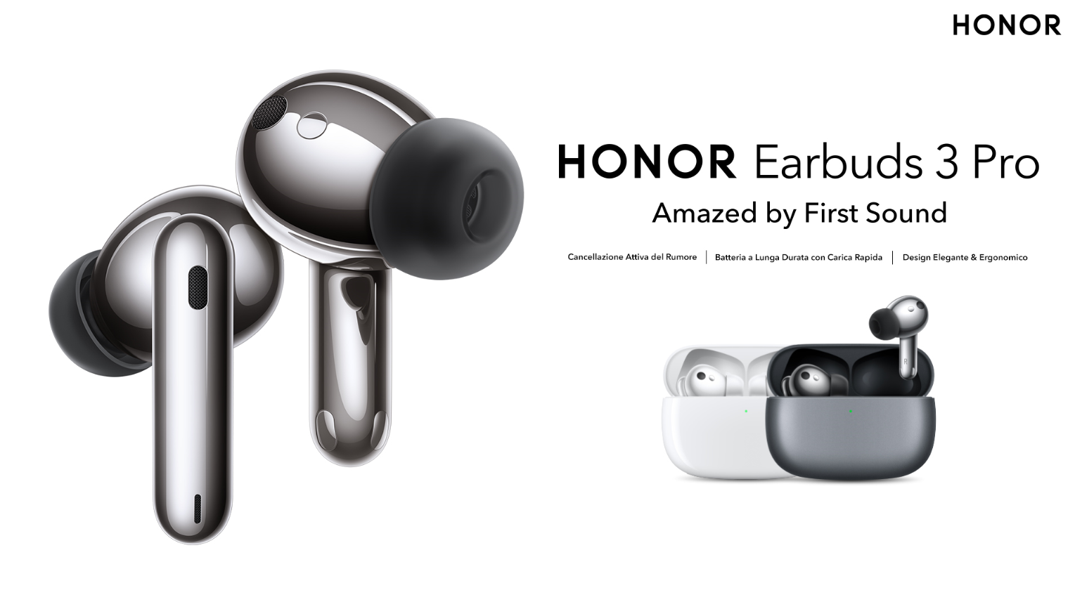 Honor Earbuds 3 Pro, i nuovi auricolari
