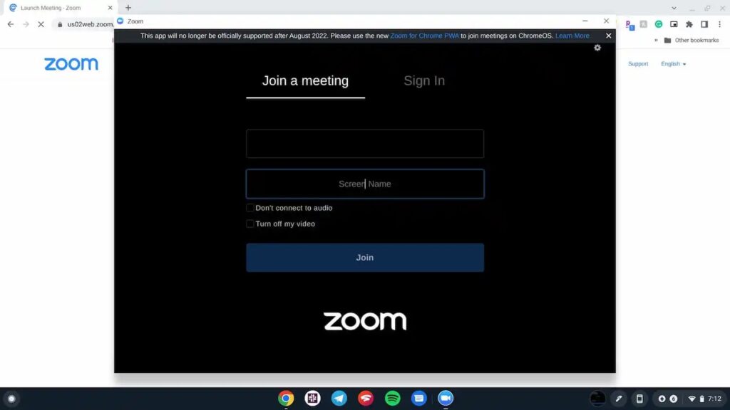 L'app Zoom per Chromebook verrà ufficialmente chiusa