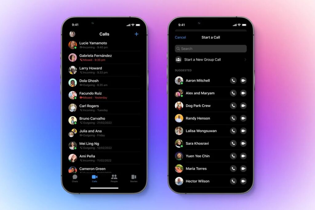 Meta arrivano le Chiamate su Messenger per iOS e Android