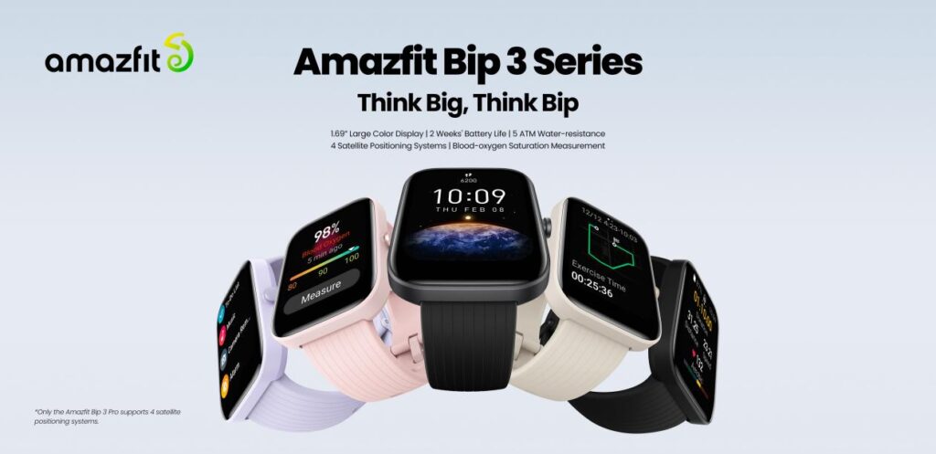 Bip 3 e 3 Pro: i nuovi smartwatch di Amazfit