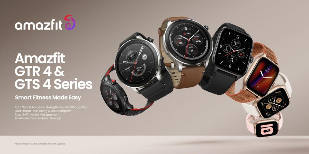 I nuovi smartwatch GTR e GTS di Amazfit