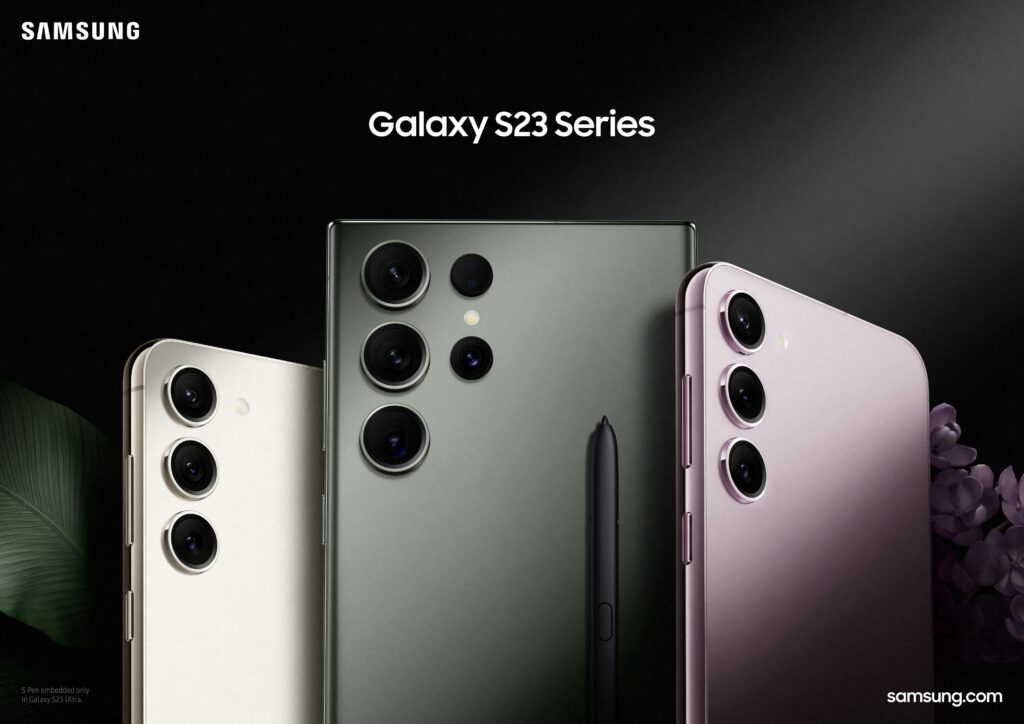 I nuovi smartphone della serie Galaxy S23 di Samsung