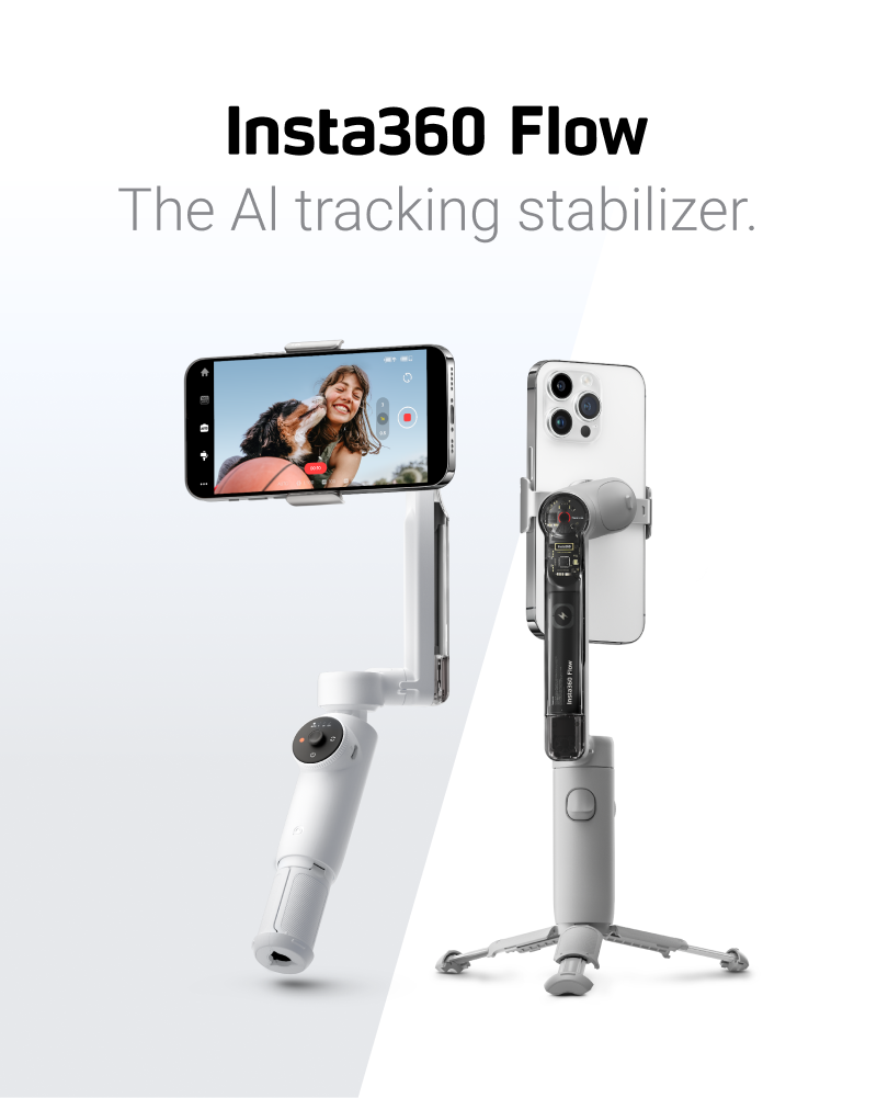 Lo stabilizzatore Insta360 Flow