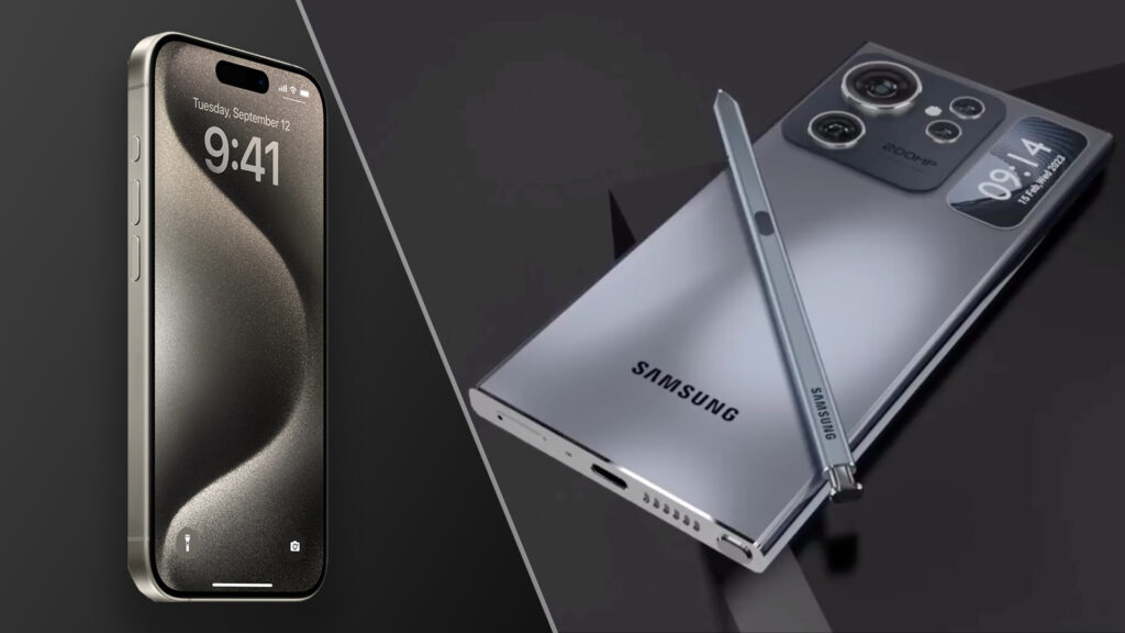 Samsung Galaxy S24 Ultra contro Apple iPhone 15 Pro Max: il confronto