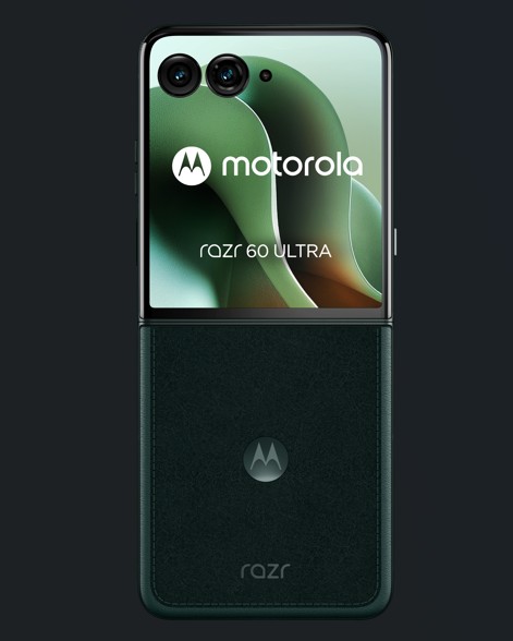 Il Motorola razr 60 Ultra in alcantara